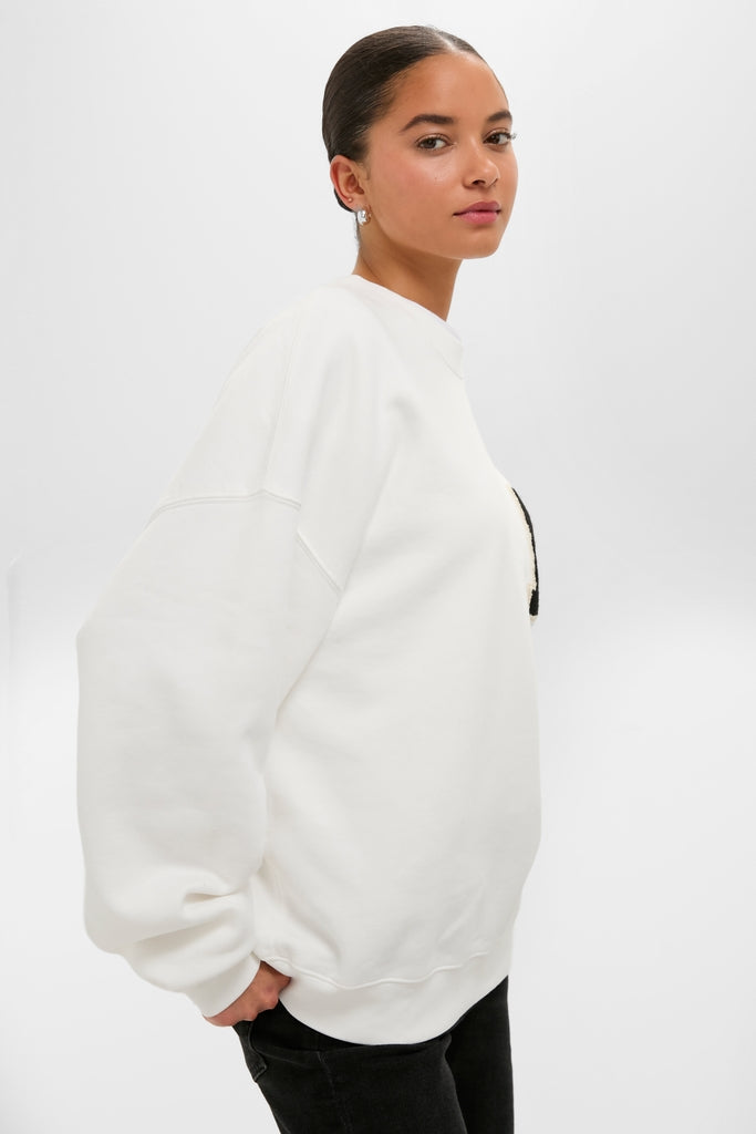 Off White Miles Letterman Sweatshirt