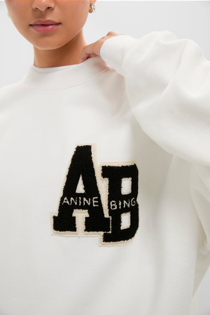 Off White Miles Letterman Sweatshirt