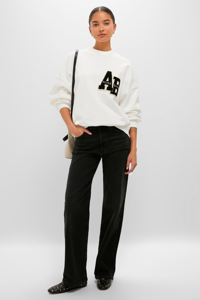 Off White Miles Letterman Sweatshirt