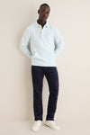Heathered Ice Collared Sweatshirt