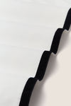 Black Velvet Trim Napkins Set of 4