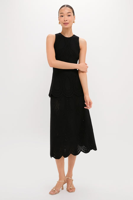 Black Zandra Midi Dress