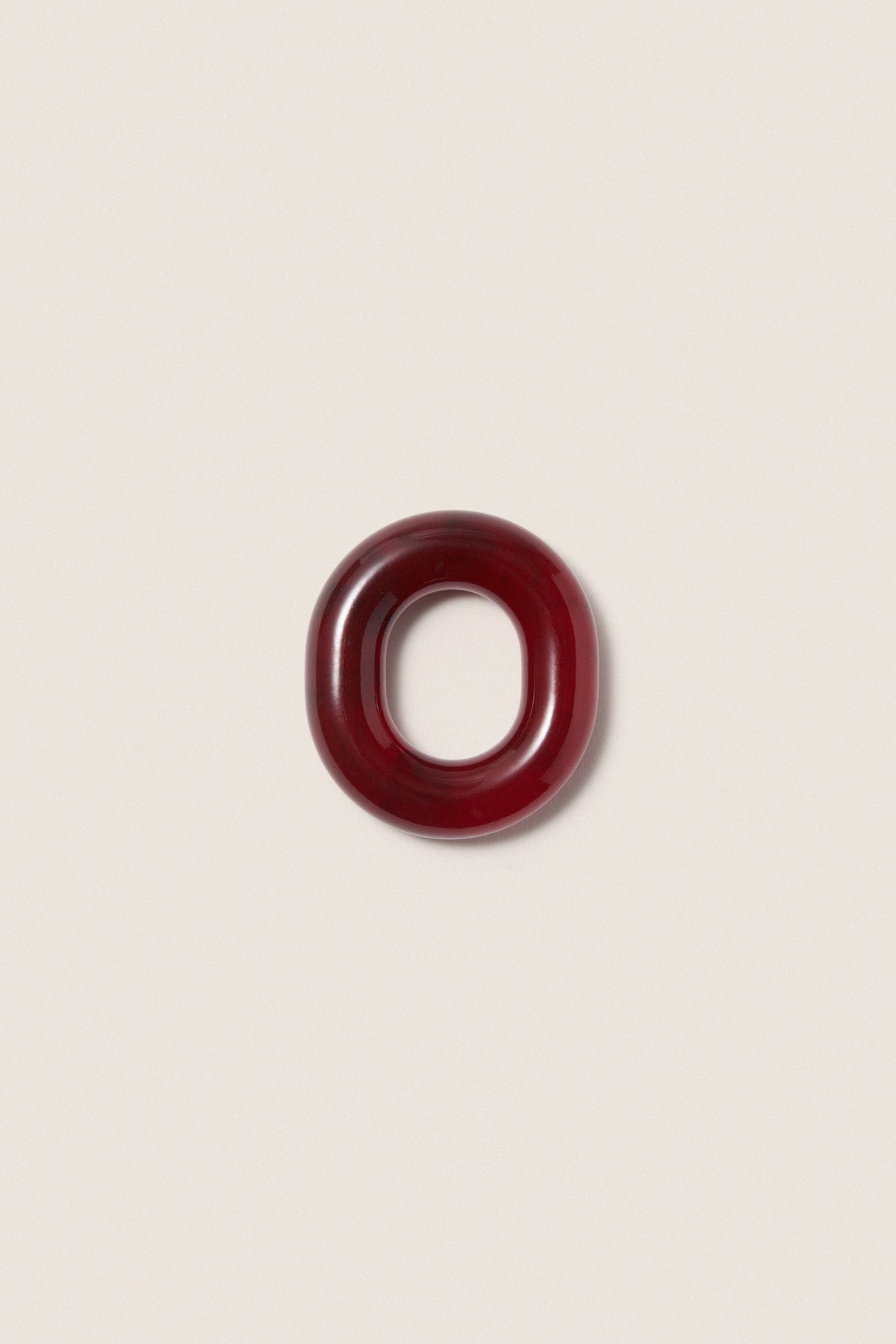 Cranberry Catena Link Napkin Rings Set of 4