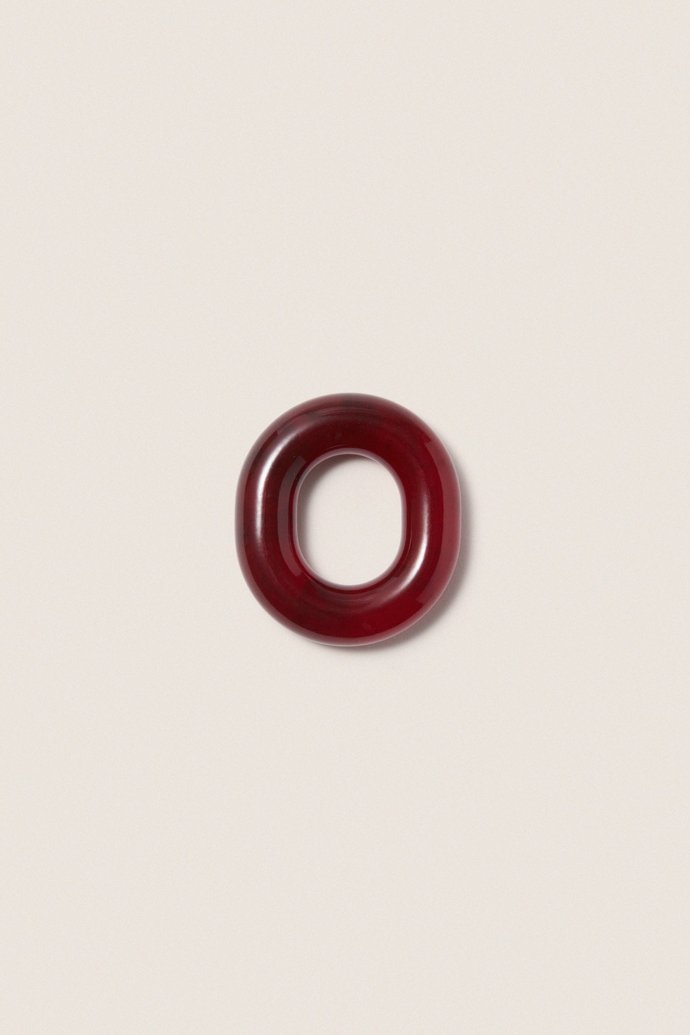 Cranberry Catena Link Napkin Rings Set of 4