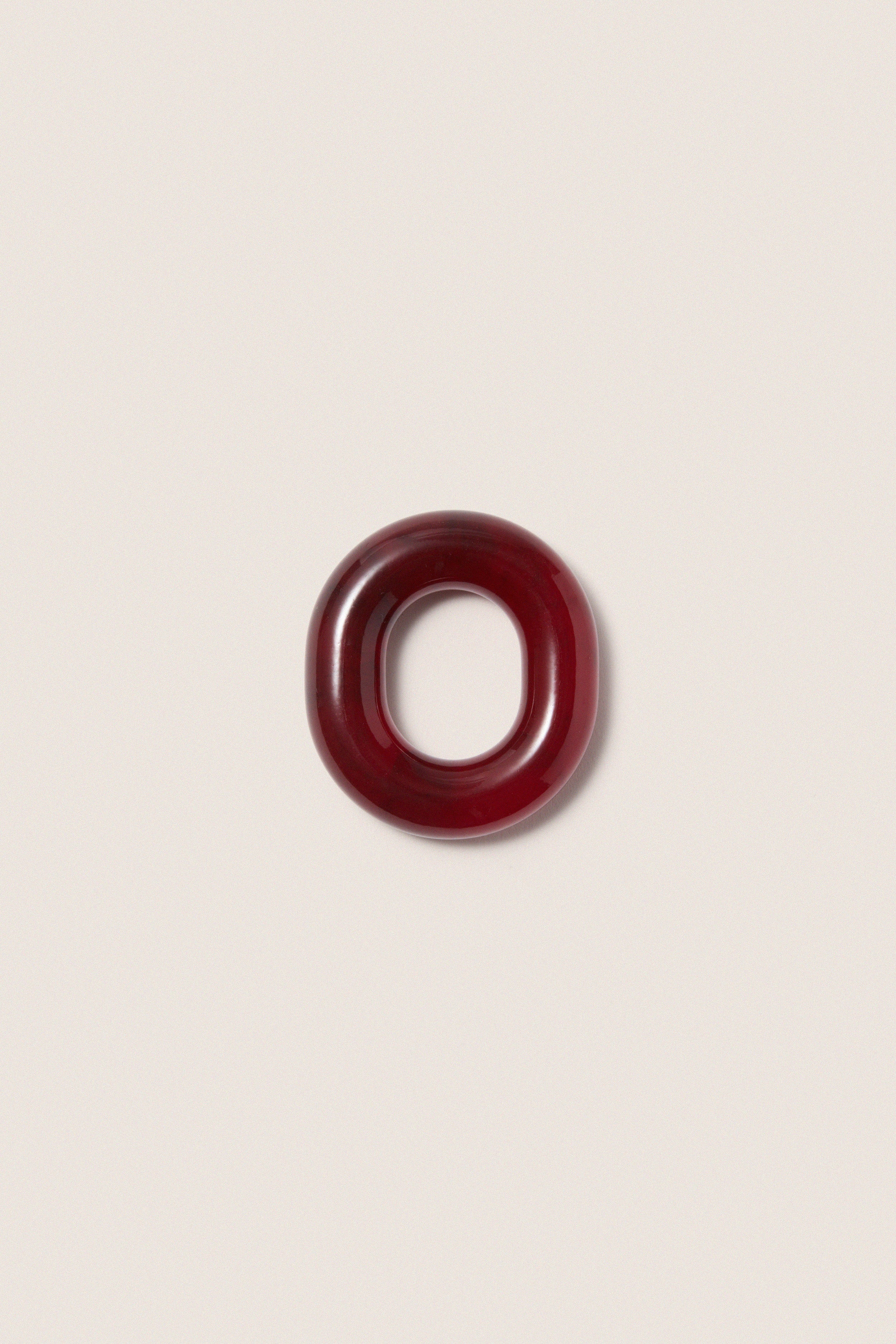 Cranberry Catena Link Napkin Rings Set of 4