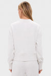Ivory Marl Philippe Crop Sweatshirt