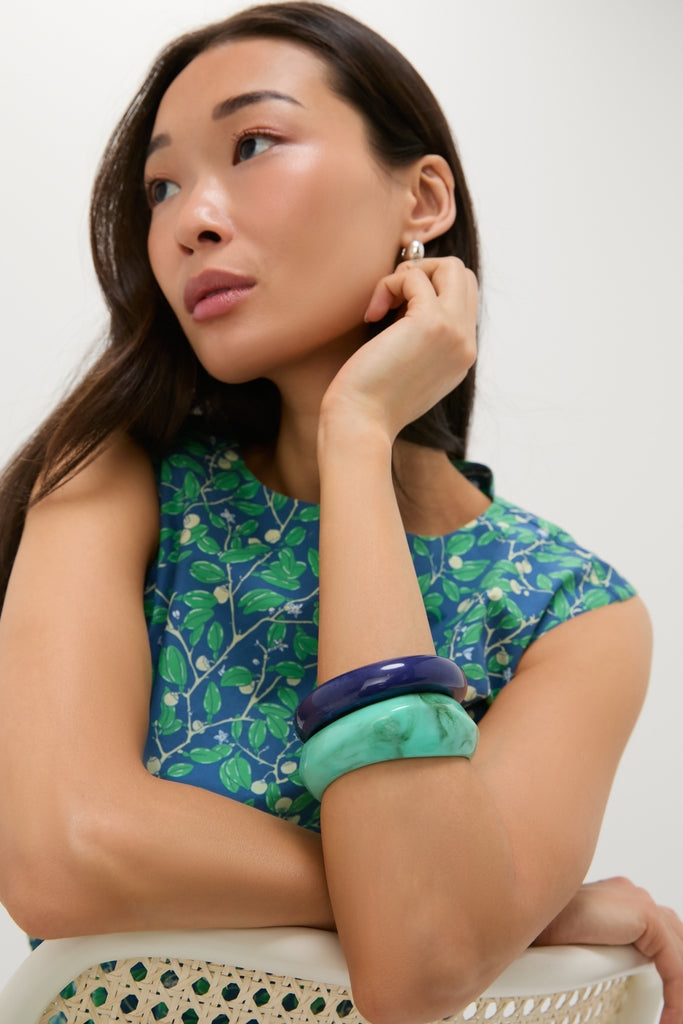 Malachite and Lapis Rita Bangle Set