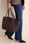 Espresso Suede Blaine Tote