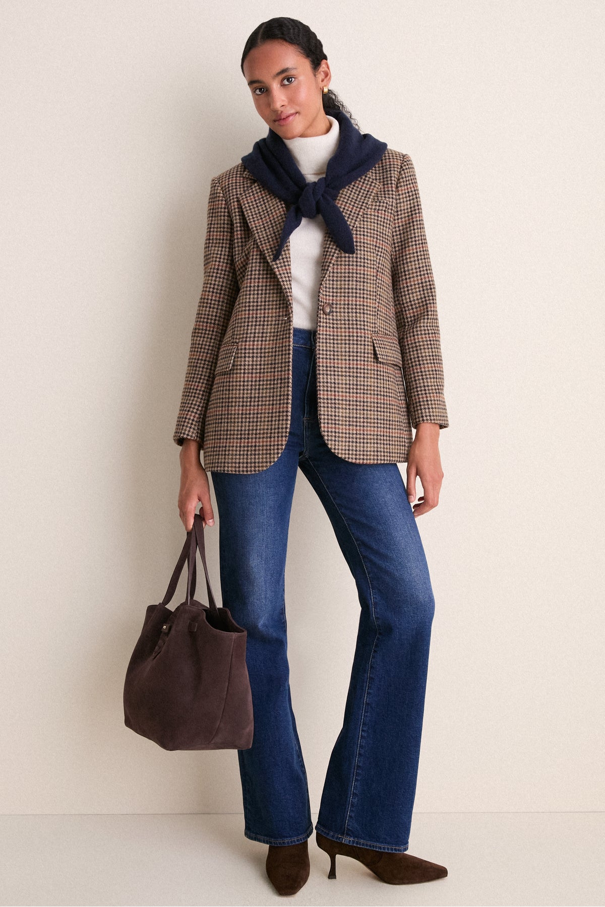 Espresso Suede Blaine Tote