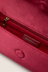 Cranberry Satin Gabrielle Clutch