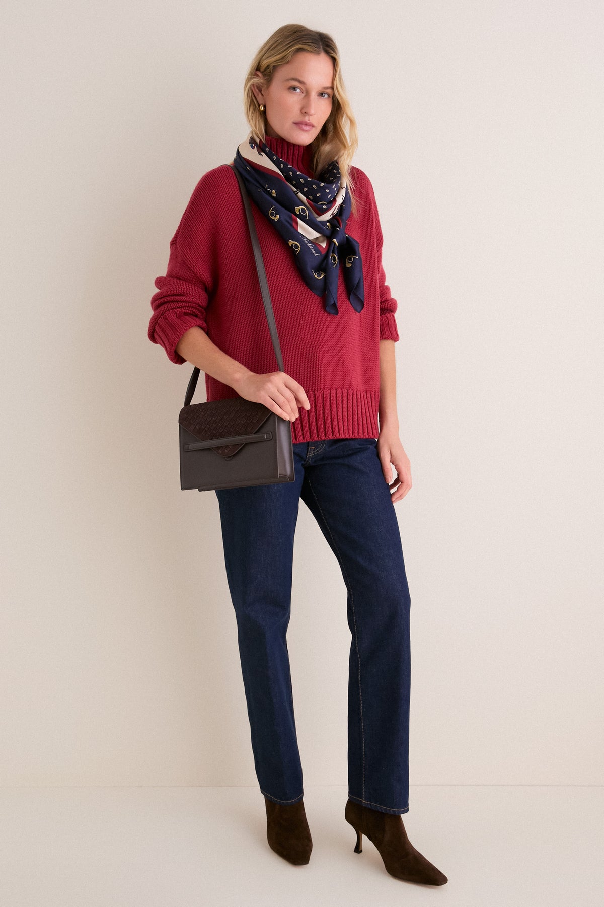 Brown Leather Stevie Crossbody