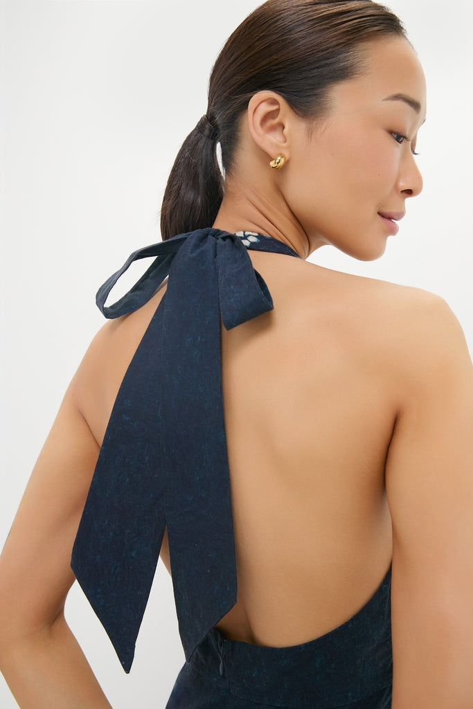 Tuckernuck Indigo Mariner's Knot Halter Marlena Dress Indigo / XXL Tuckernuck Indigo Mariner's Knot Halter Marlena Dress Indigo / XXL