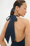 Indigo Mariner's Knot Halter Marcie Dress