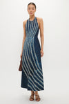 Indigo Mariner's Knot Halter Marcie Dress