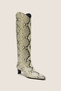 White Snake Western Wally Boot