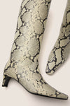 White Snake Western Wally Boot
