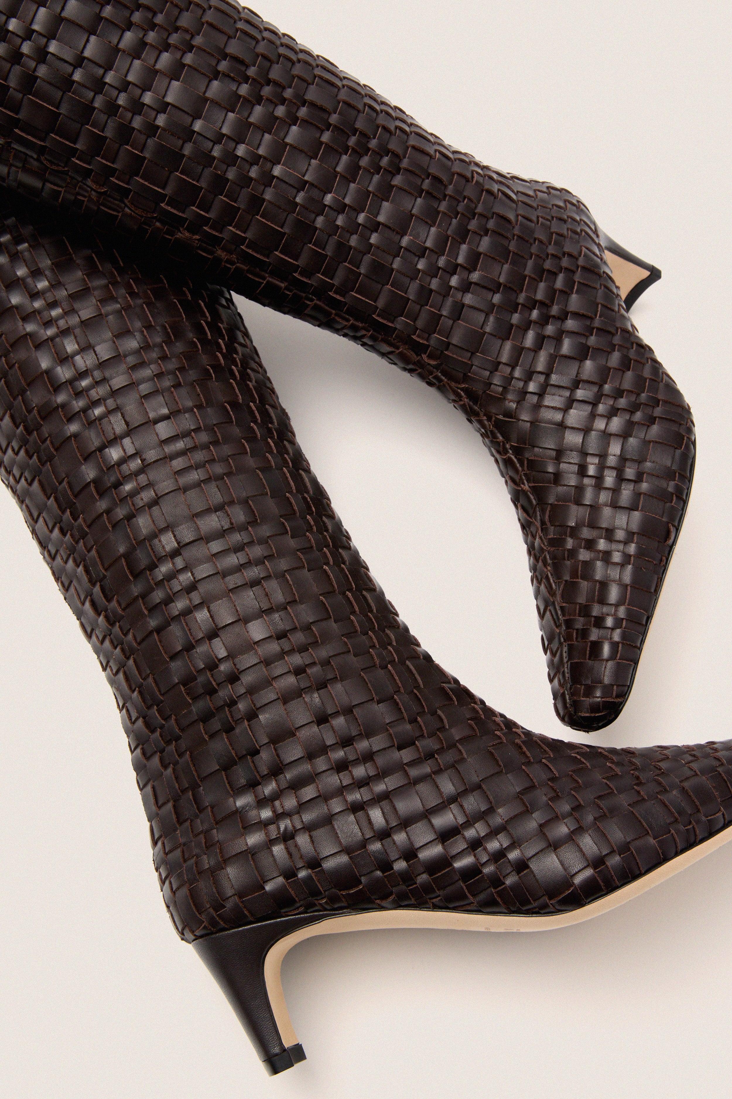 Espresso Woven Wally Boot | STAUD