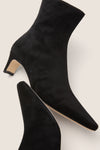 Black Suede Wally Ankle Boot