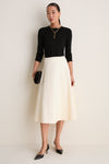 Cream Boucle Nicolette Skirt