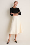 Cream Boucle Nicolette Skirt