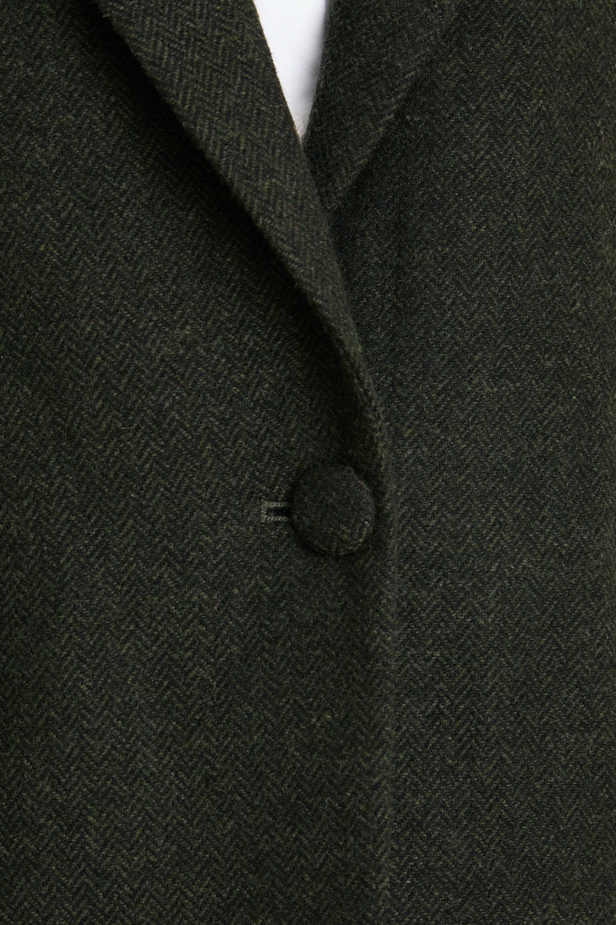 Hunter Green Tweed Herringbone Leo Blazer