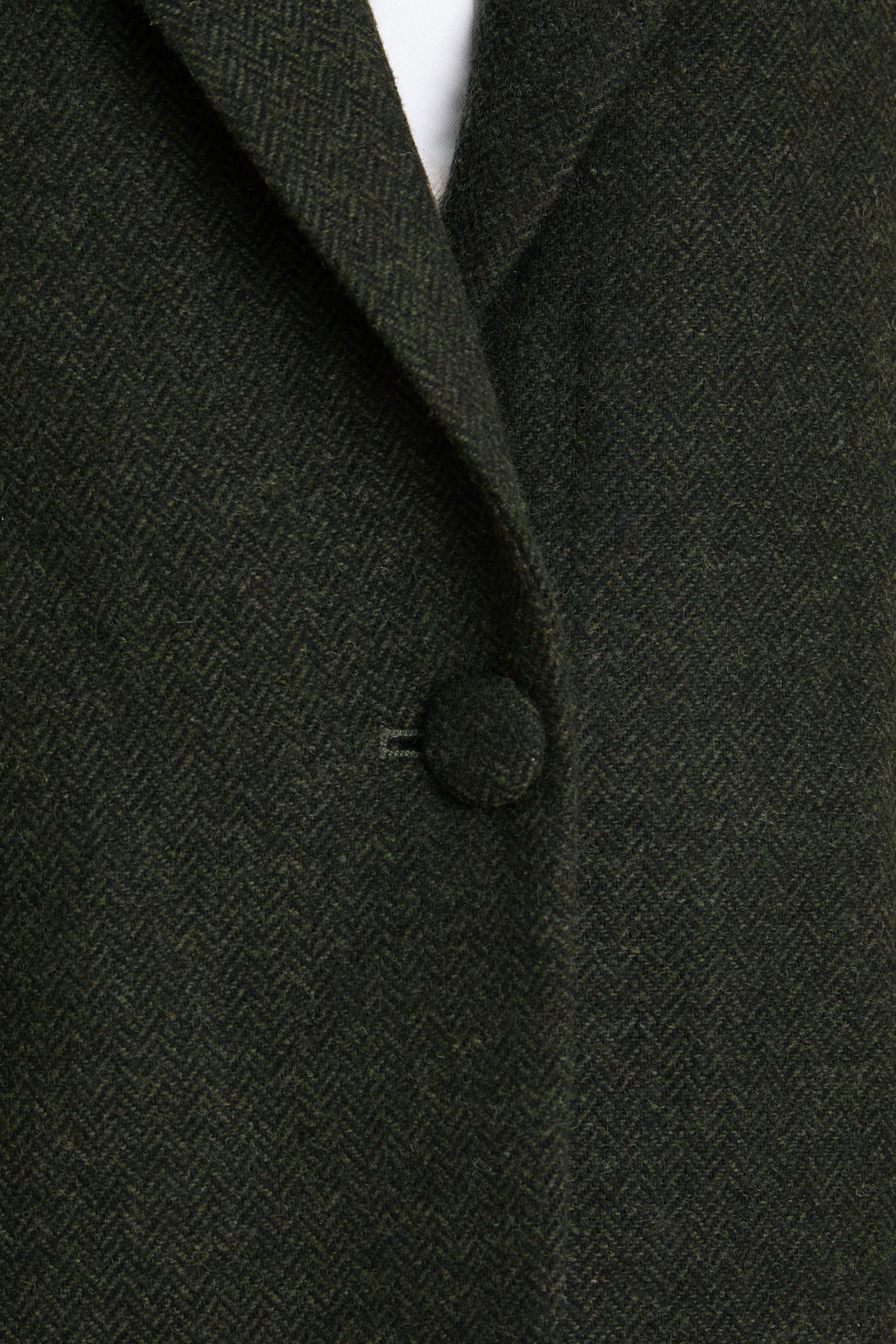 Hunter Green Tweed Herringbone Leo Blazer