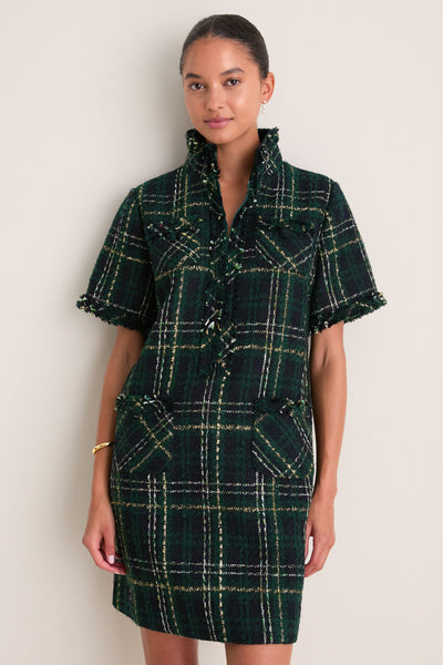 Green Tweed Ophelia Dress | Pomander Place | Tuckernuck