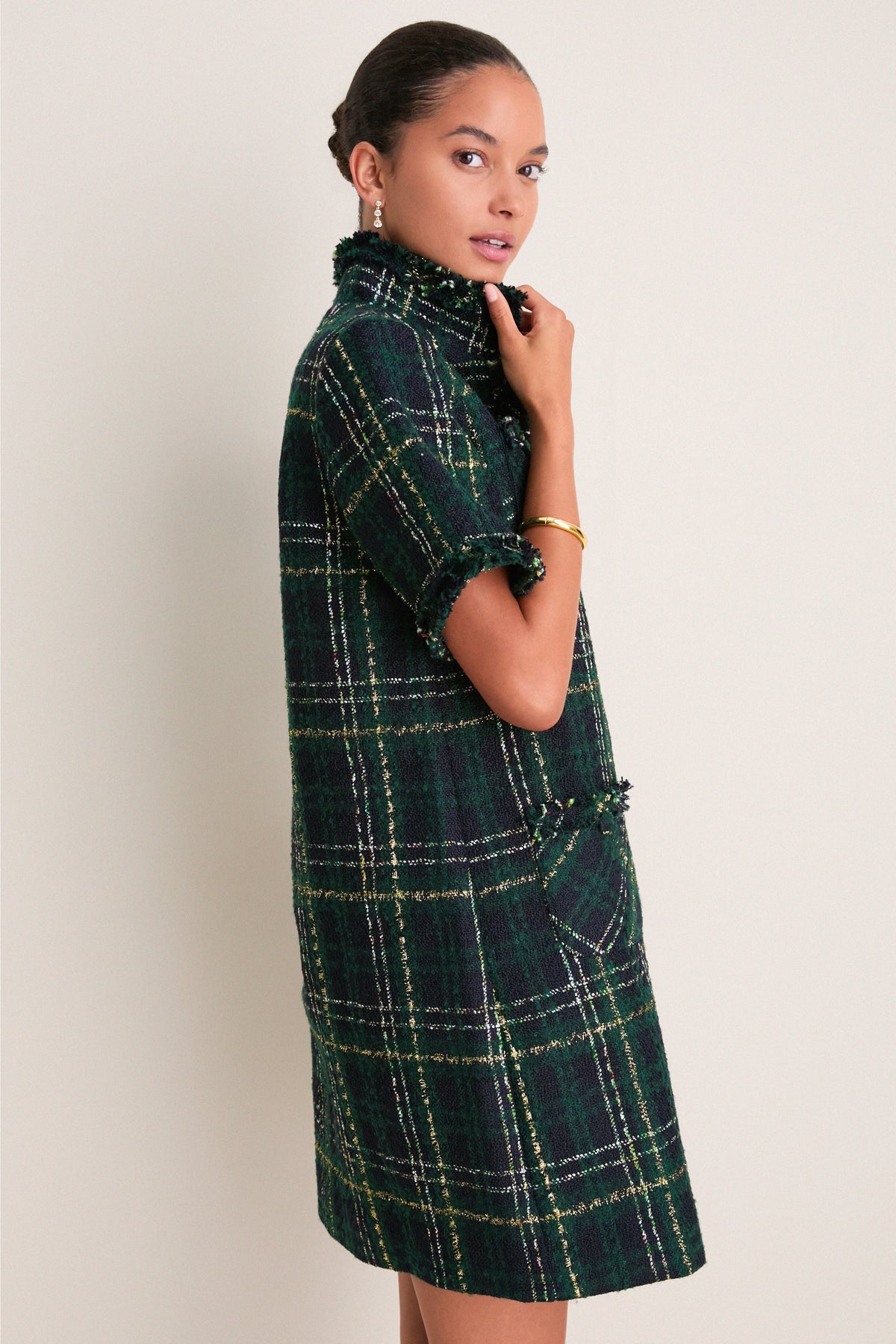 Green Tweed Ophelia Dress