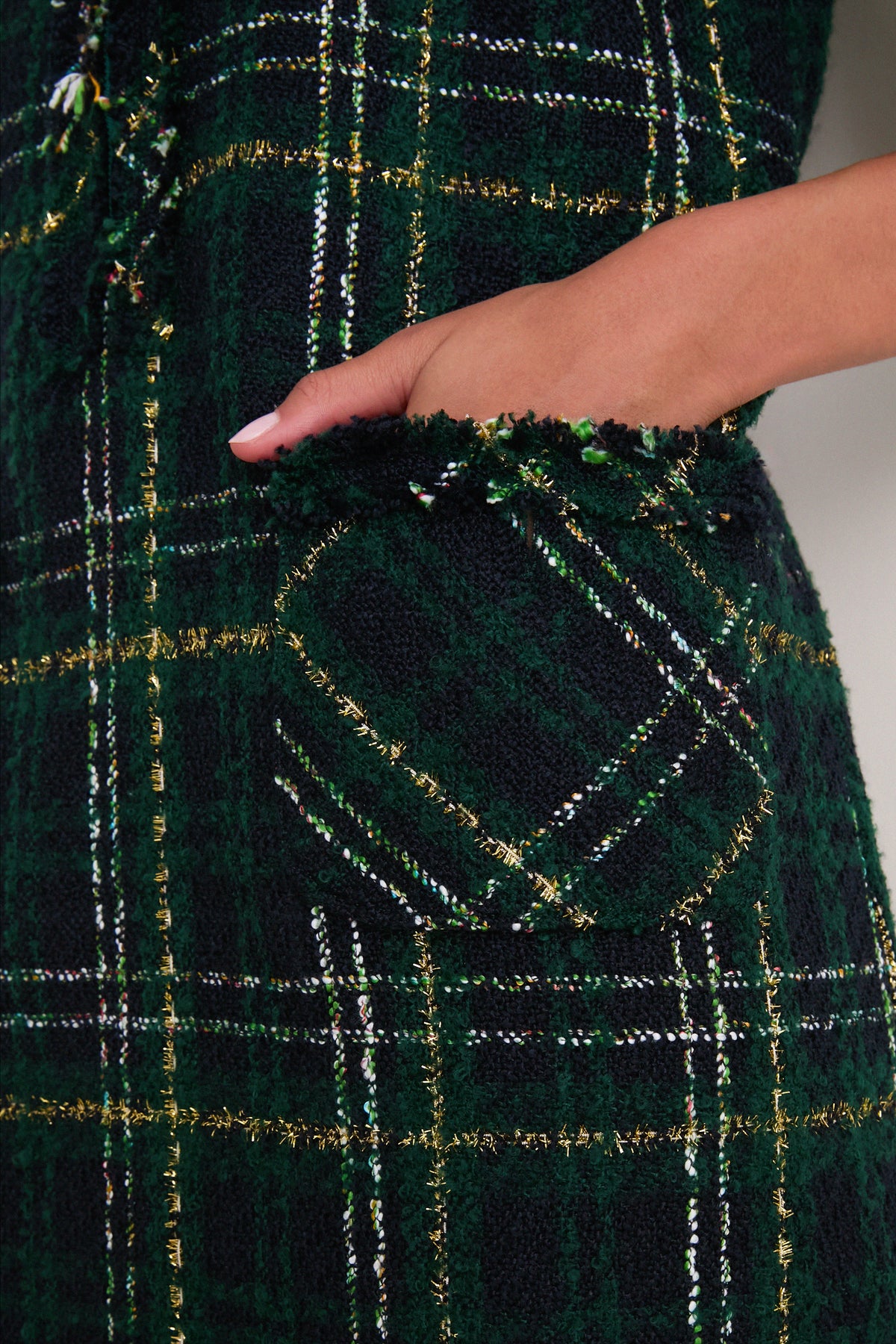 Green Tweed Ophelia Dress