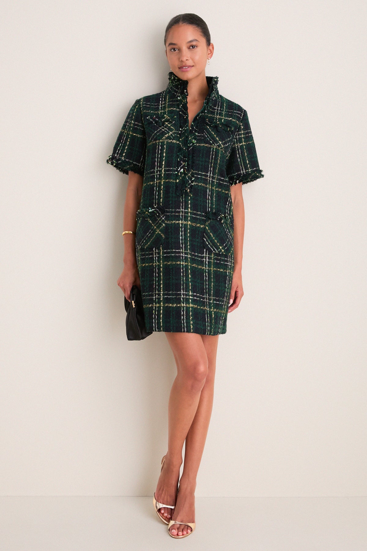 Green Tweed Ophelia Dress