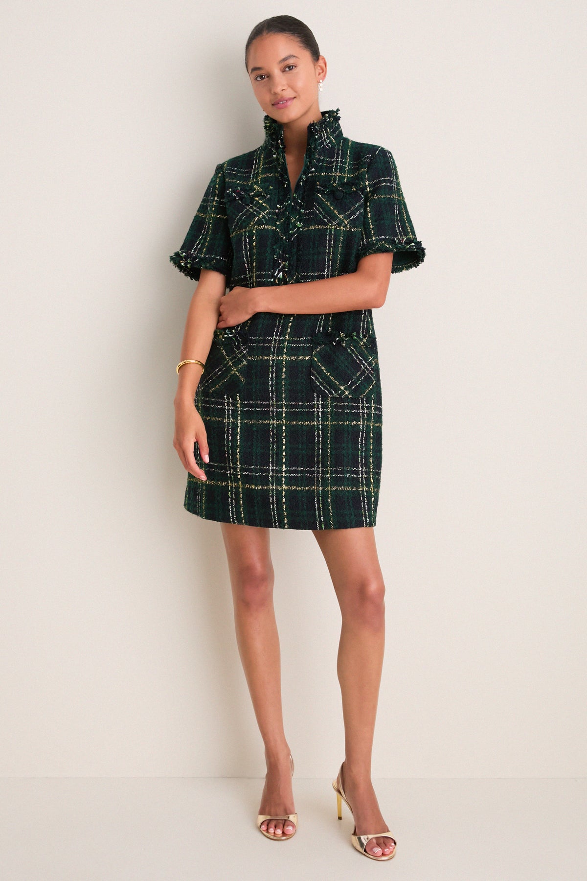 Green Tweed Ophelia Dress