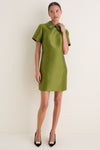 Green Embellished Aurelie Shift Dress