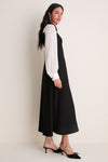 Black and Ivory Riva Tuxedo Dress