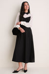 Black and Ivory Riva Tuxedo Dress