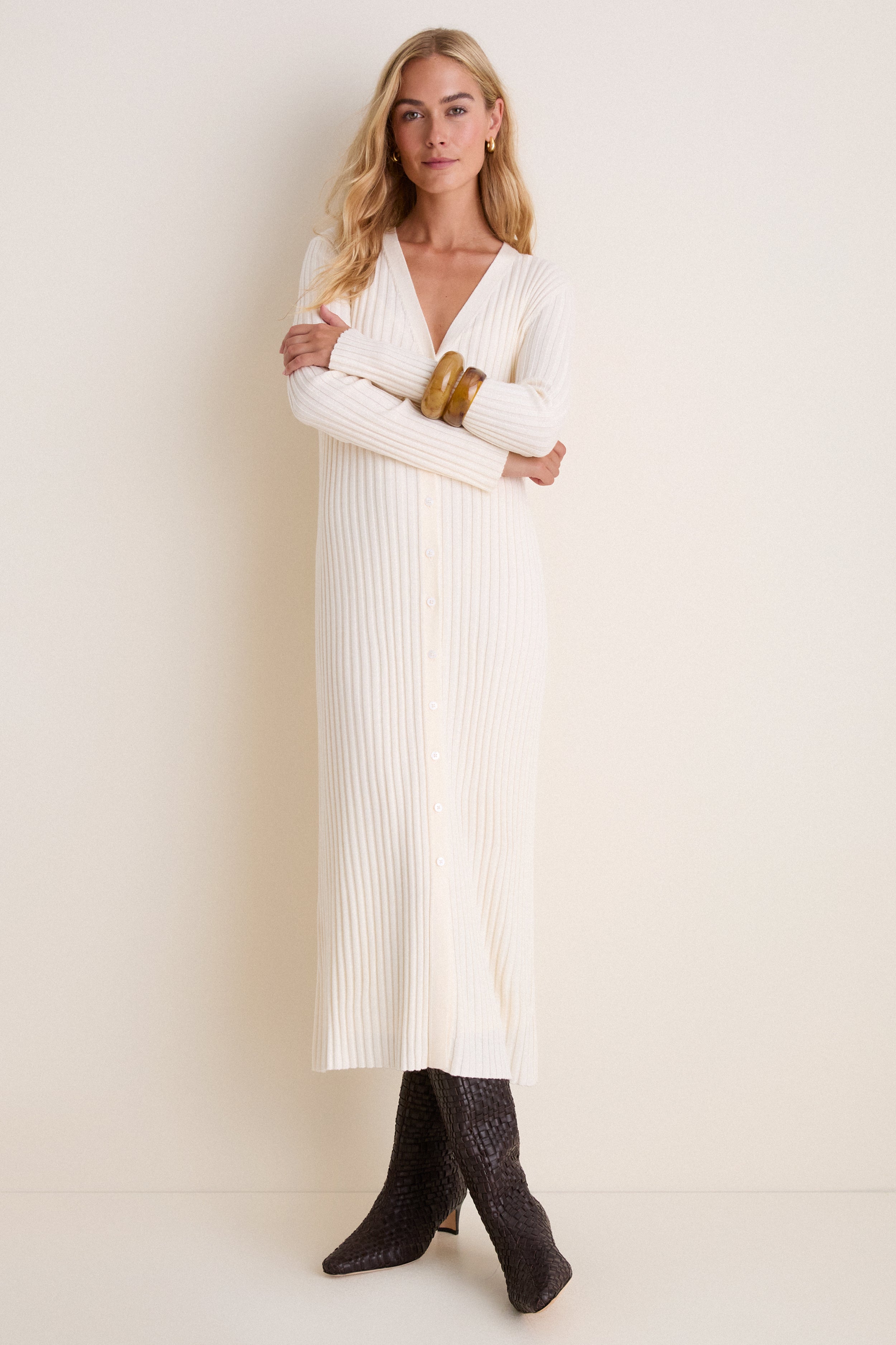Ivory Callum Sweater Dress