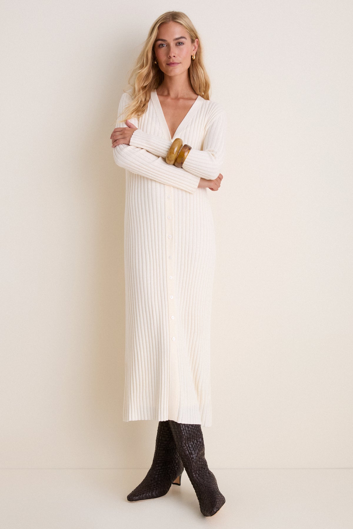Ivory Callum Sweater Dress