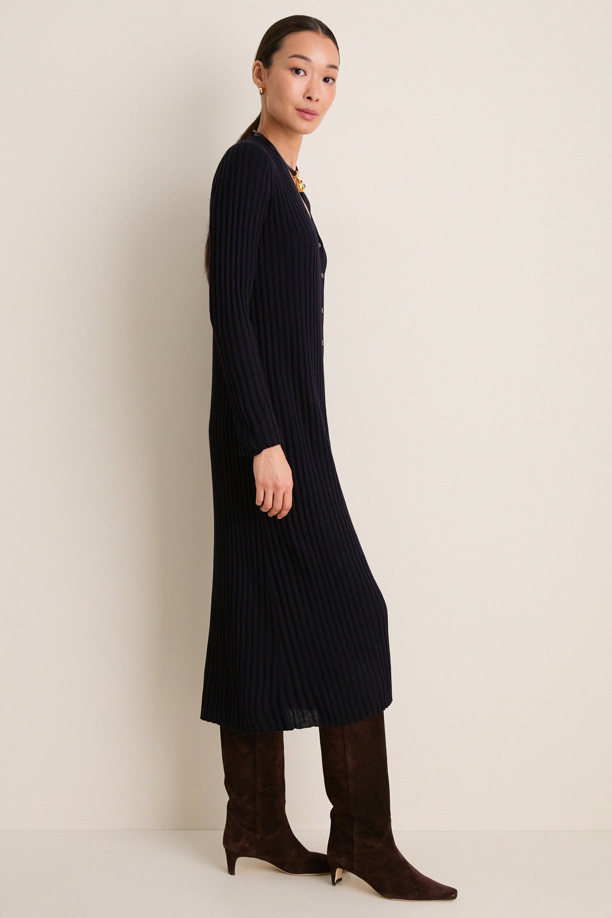 Navy Callum Sweater Dress