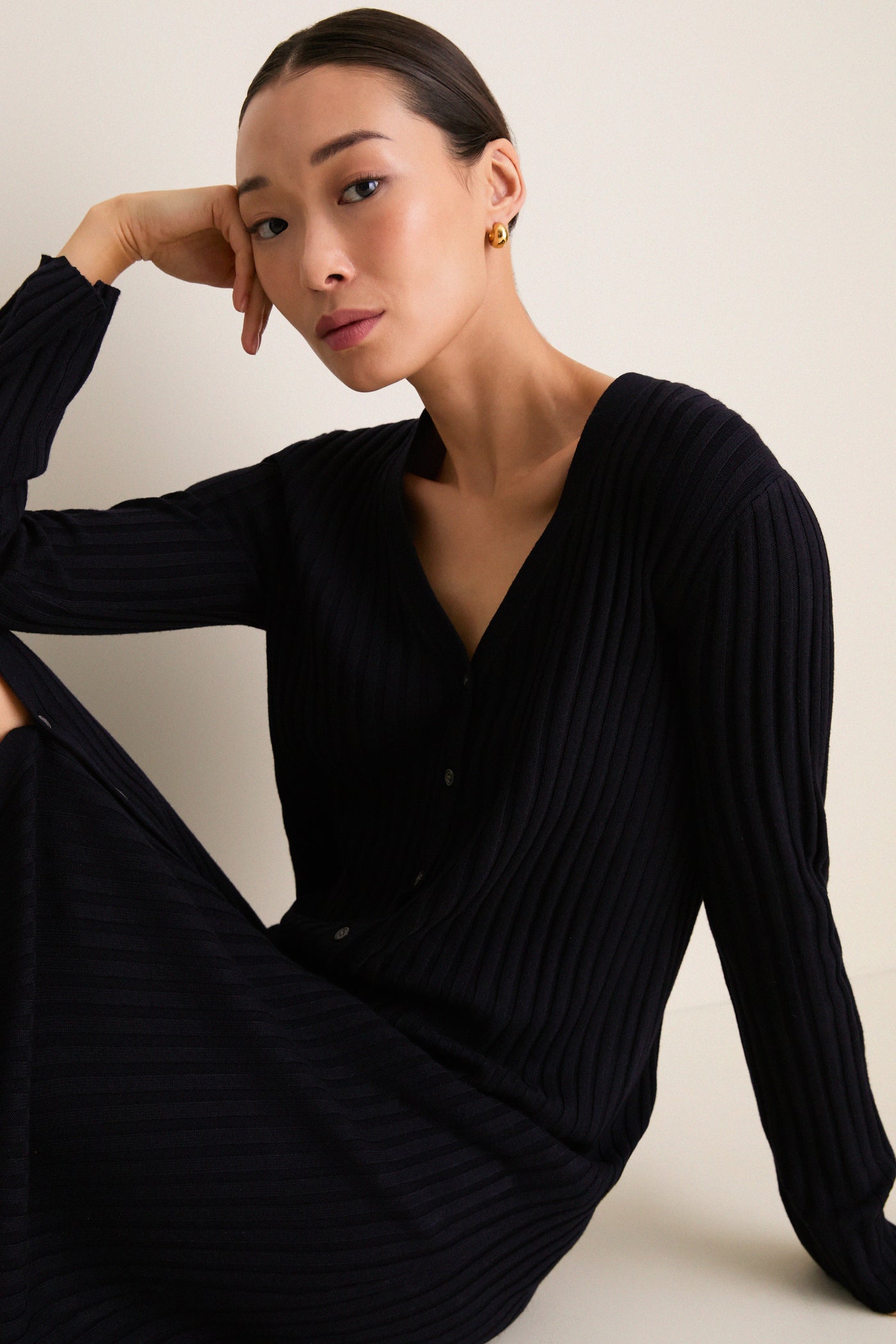 Navy Callum Sweater Dress