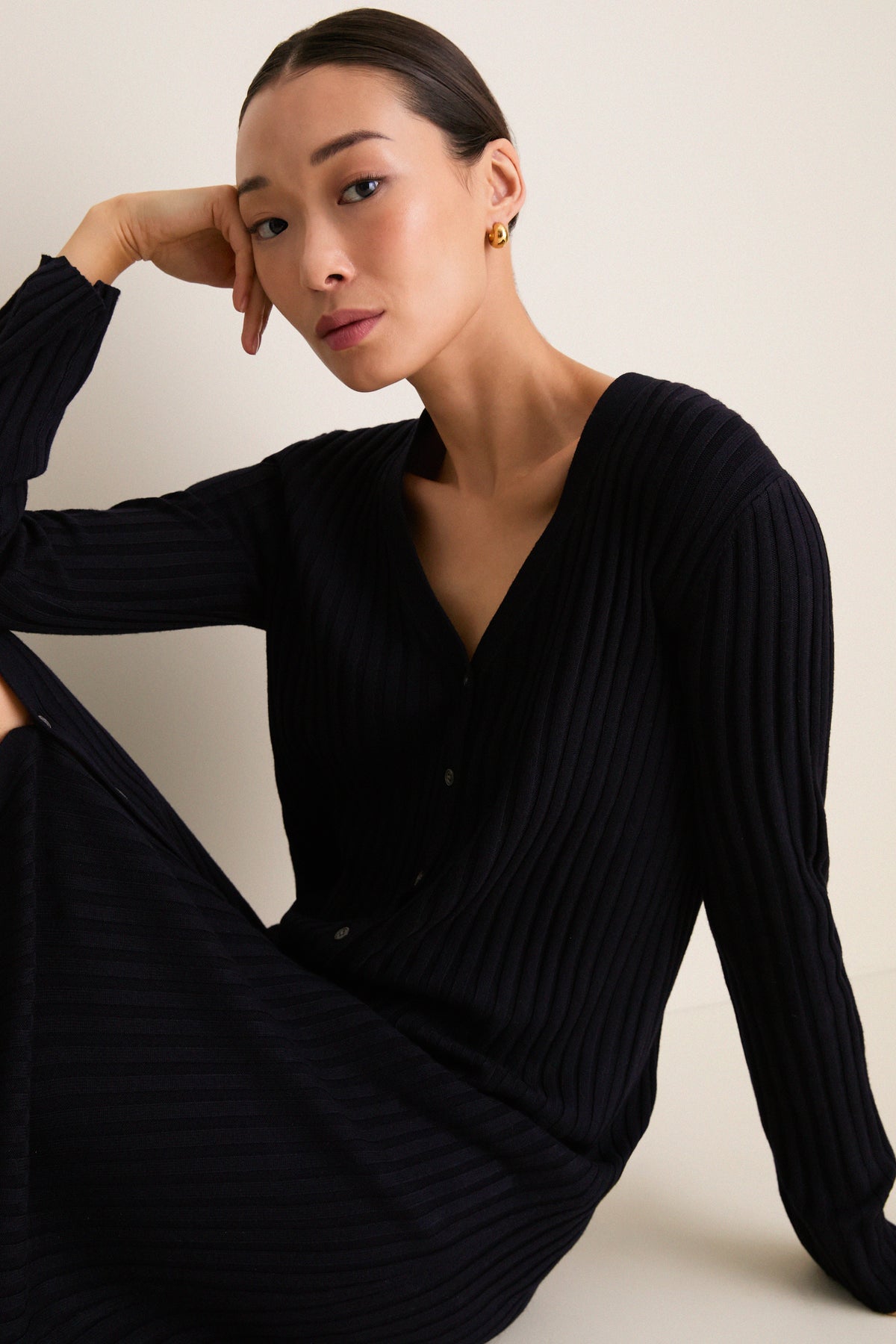 Navy Callum Sweater Dress