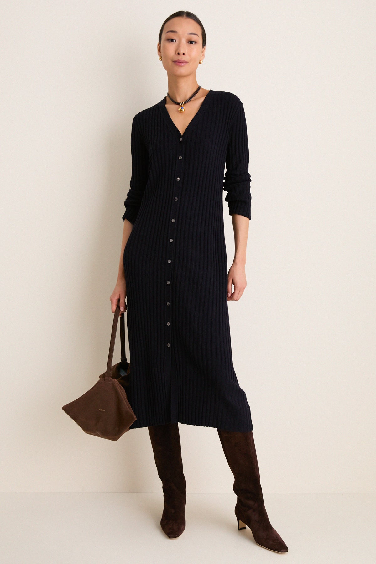 Navy Callum Sweater Dress