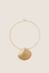 Gold Clam Shell Lillian Necklace