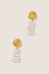 Gold and Pearl Alicia Earrings