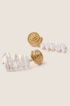 Gold and Pearl Alicia Earrings