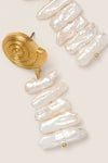 Gold and Pearl Alicia Earrings