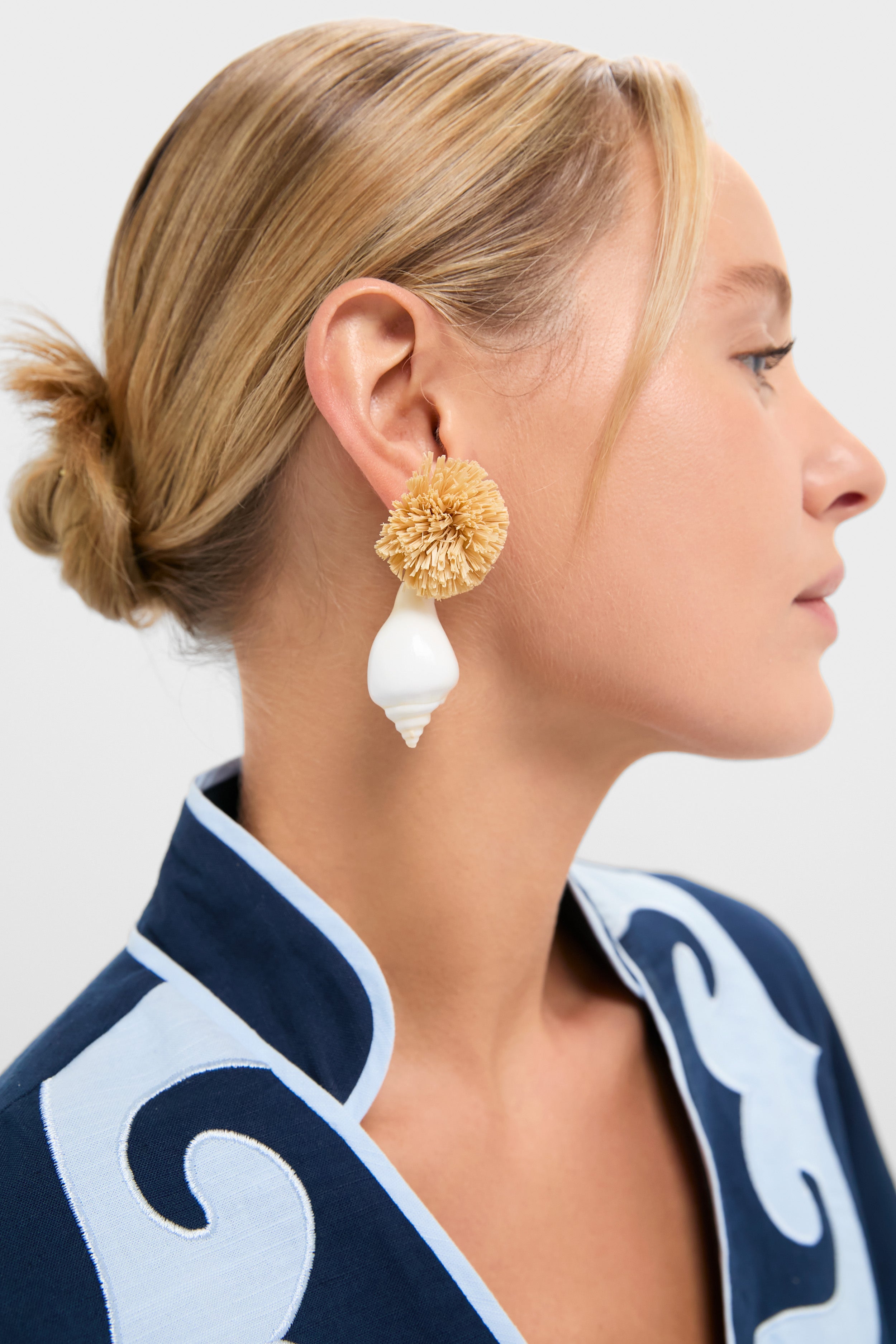 Shell and Pom Elaine Earrings | Tuckernuck Jewelry