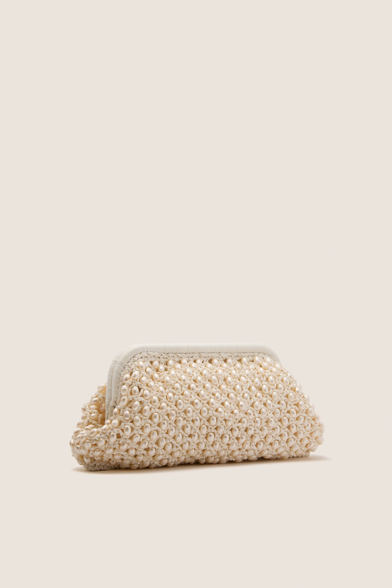 White Perola Clutch