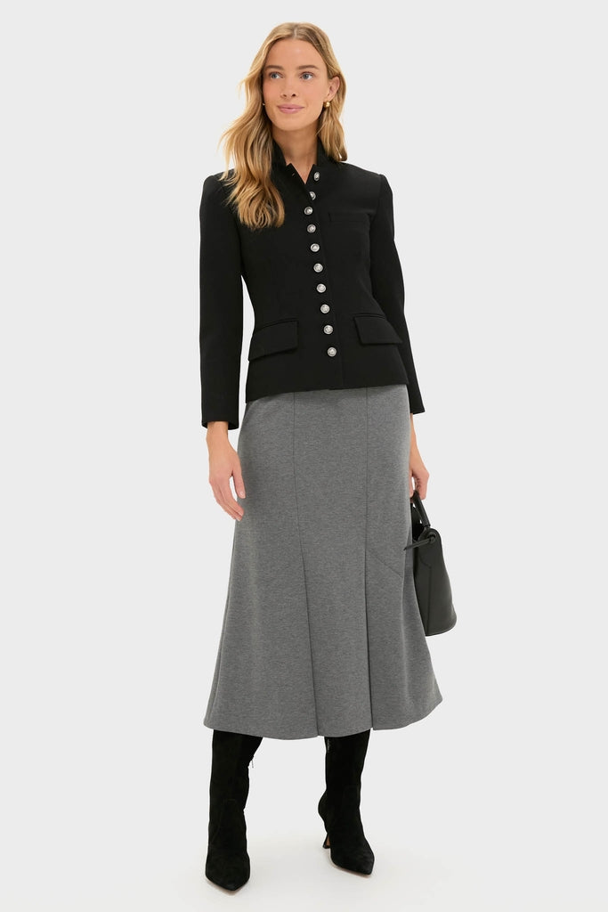 Charcoal Heather Mona Maxi Skirt