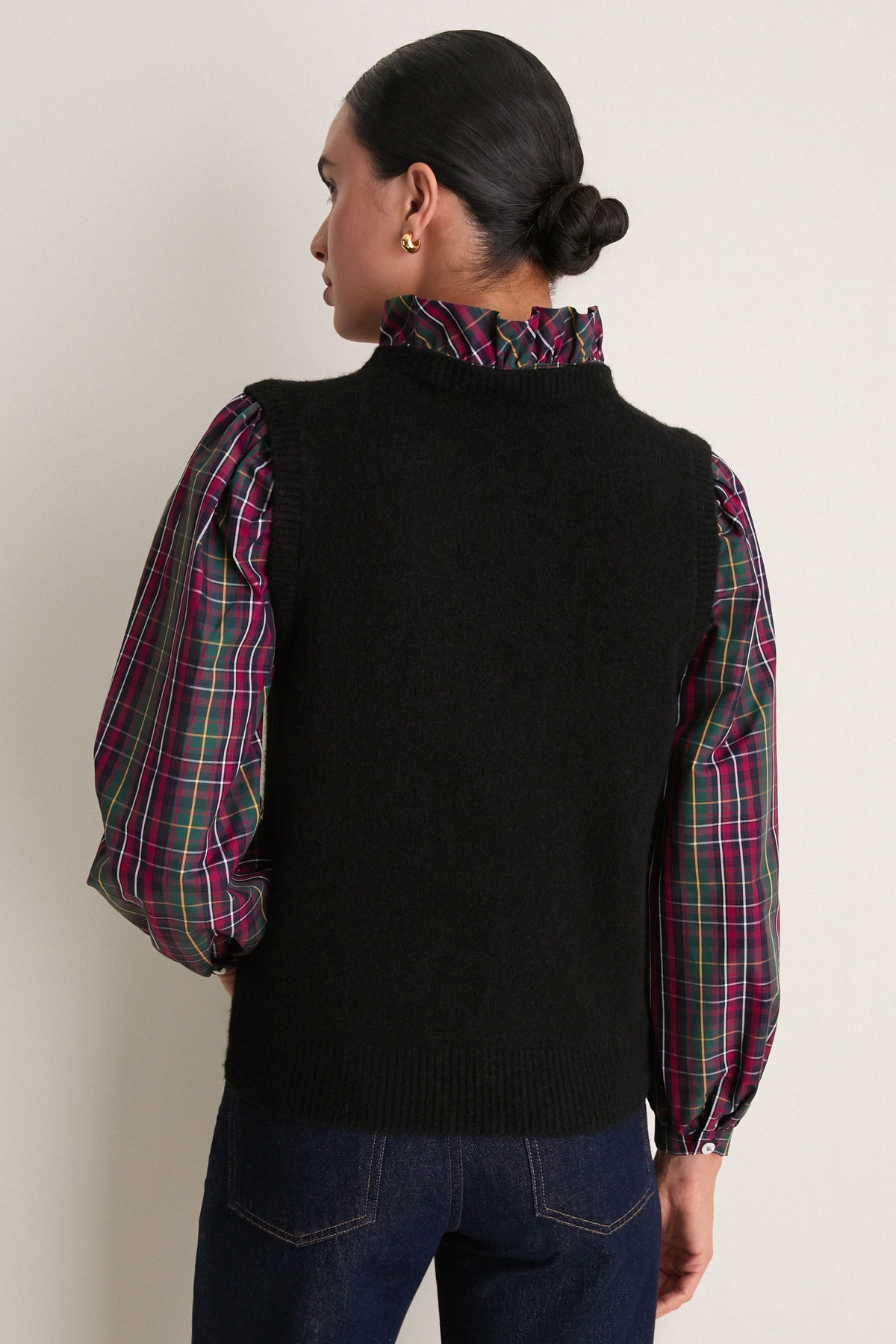 Tartan Ella Sweater Blouse