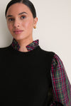 Tartan Ella Sweater Blouse