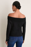 Black Ponte Off the Shoulder Mara Top